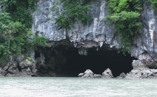 Exploring caves on Bai Tu Long Bay
