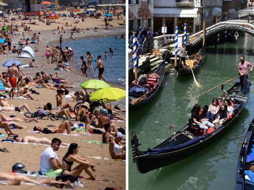 Tourists are back, the summer tourist season in Europe starts to 'cook' up